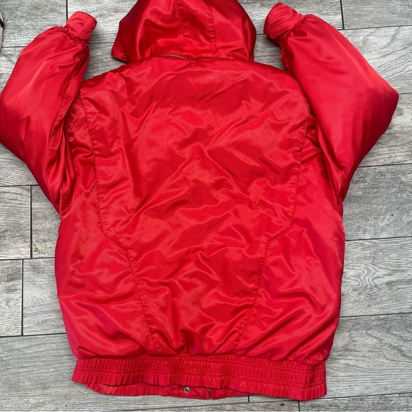Vintage 1980s Bogner Women's Goose Down Ski Jacket Size 8 Red Made in USA. - Picture 2 of 13